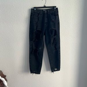 Black Ripped Jeans 
Missguided 
Size: 4